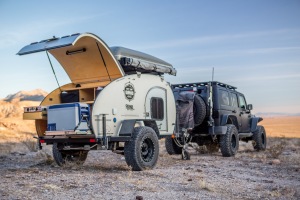 Method Race Wheels on off road teardrop trailer