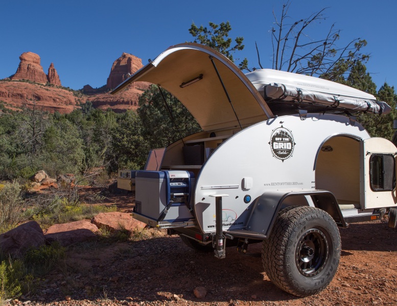 Off roading in tear drop trailer