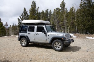 Jeep tent closed