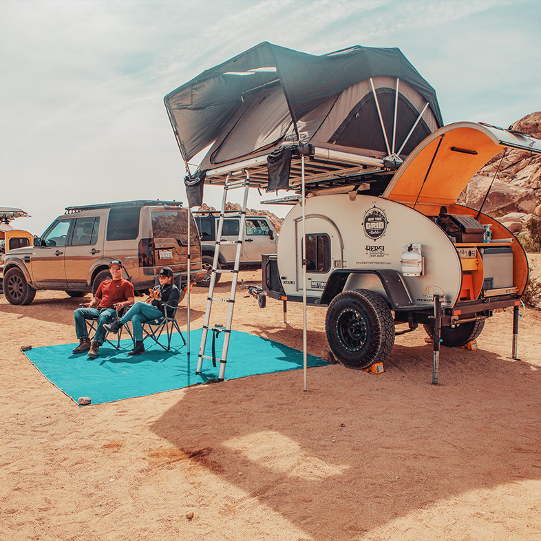 California Adventures in a teardrop trailer camper