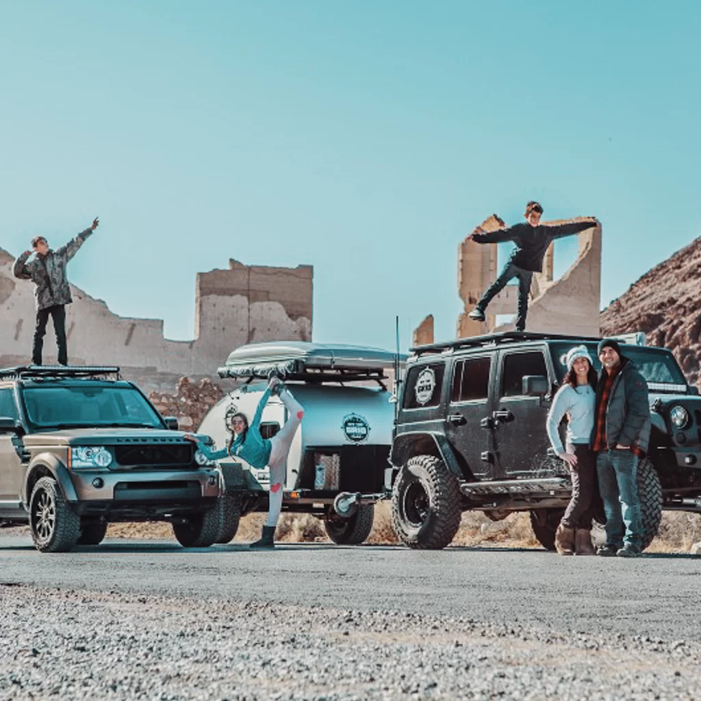 Rhyolite in a Teardrop Trailer and Jeep